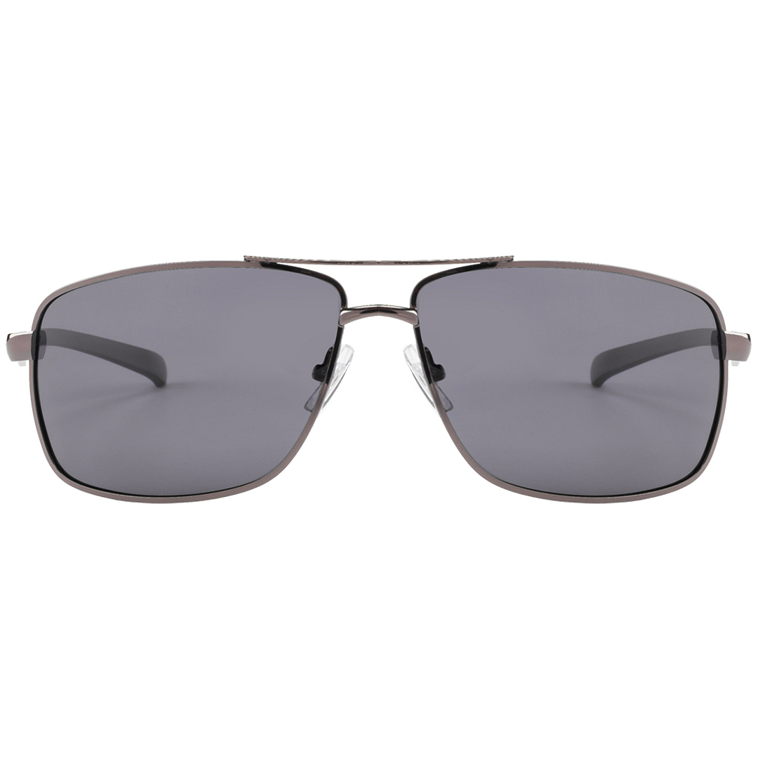 Vincent Chase Online Gunmetal Full Rim Rectangle left side