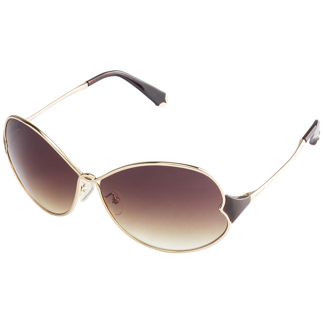 BRANDED Gold Full Rim Oval right side