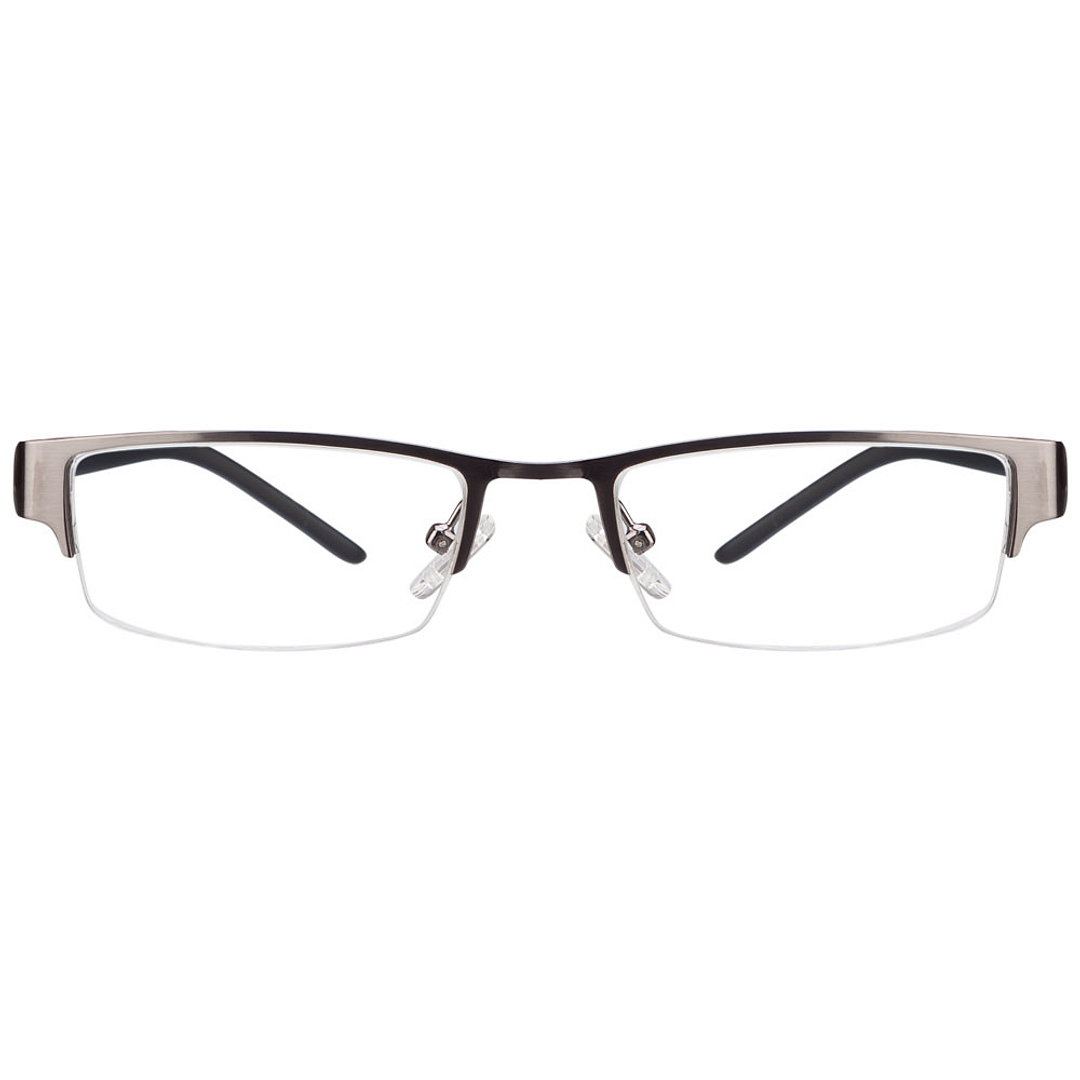 Vincent Chase Online Gray Transparent Half Rim Rectangle left side