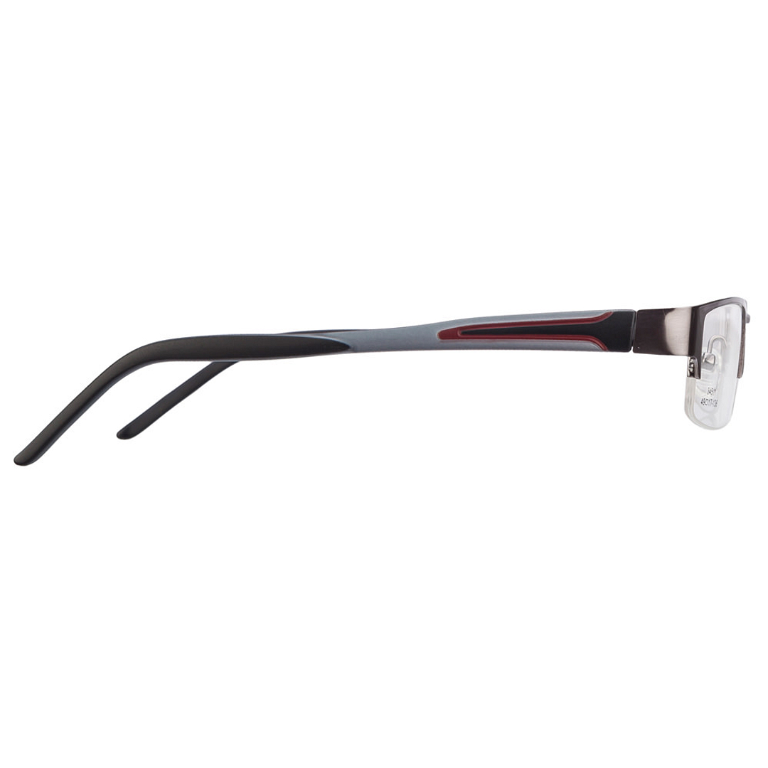 Vincent Chase Online Gray Transparent Half Rim Rectangle left side