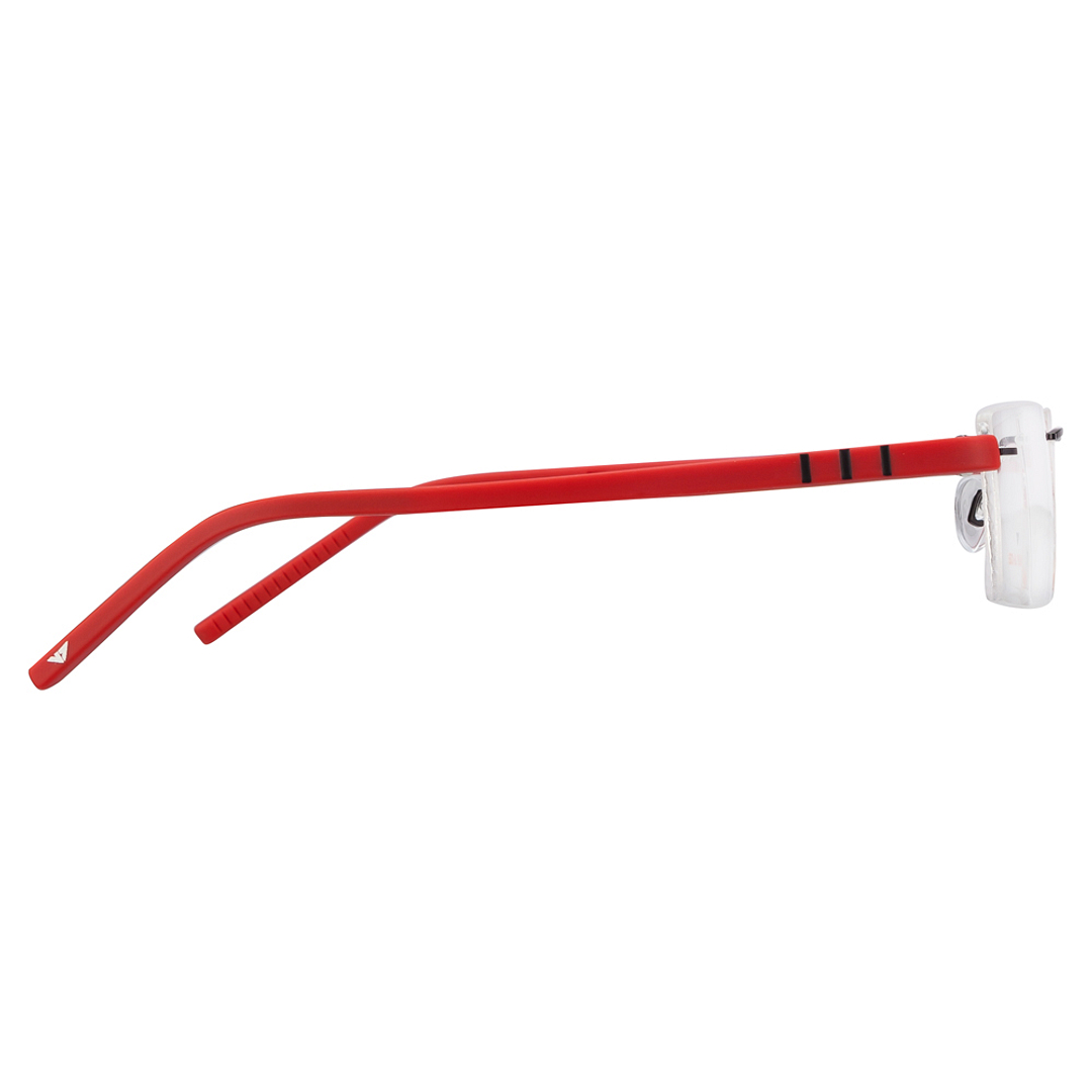 Lenskart Air Online Red Rimless Rectangle right side
