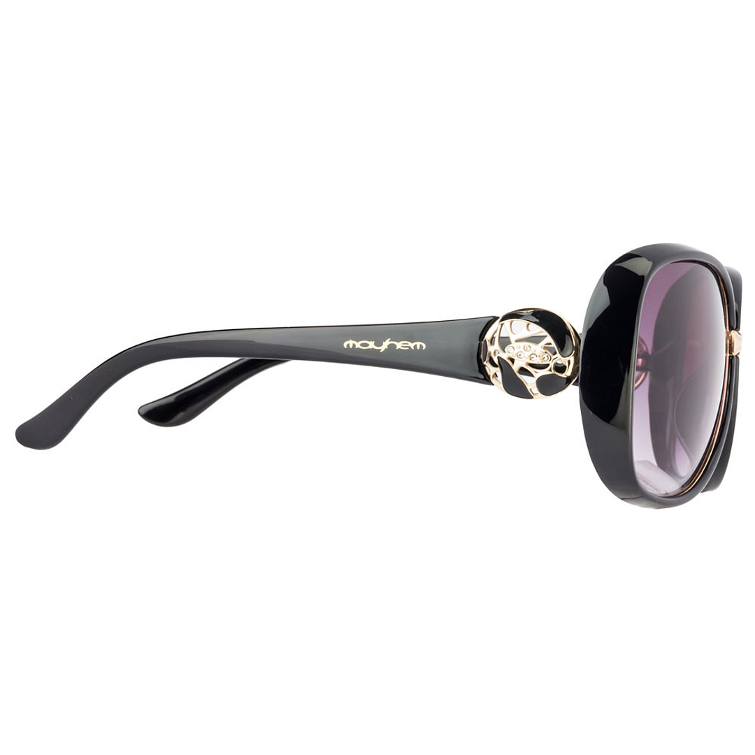 BRANDED Black Full Rim Oval right side