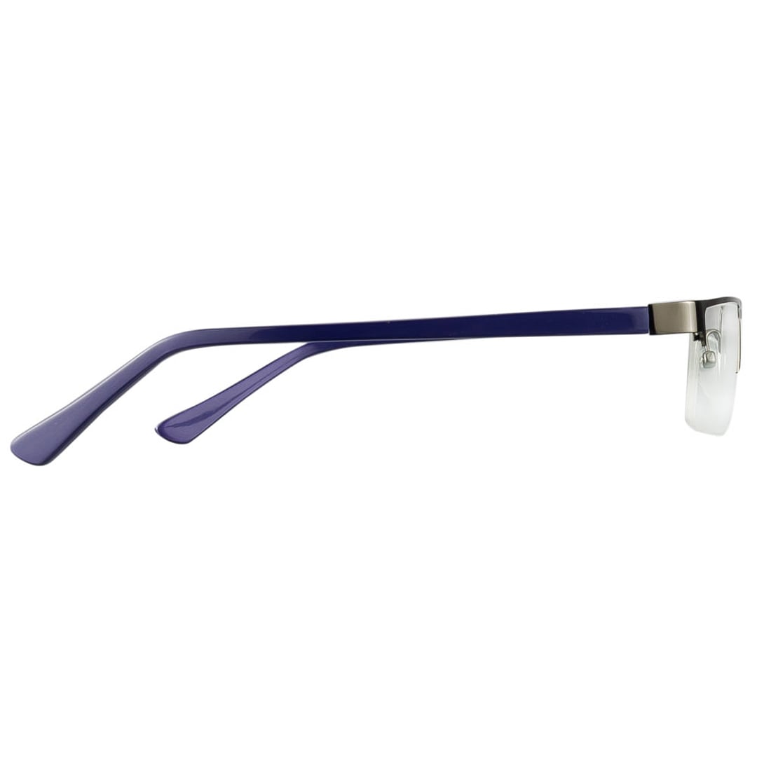 Vincent Chase Online Mid Gunmetal Half Rim Rectangle right side