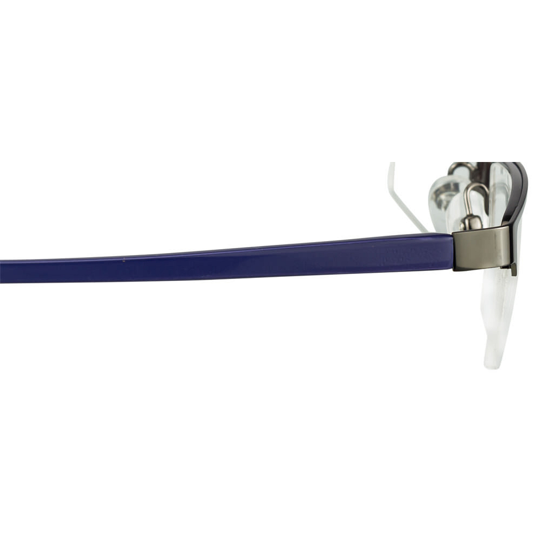 Vincent Chase Online Mid Gunmetal Half Rim Rectangle left side