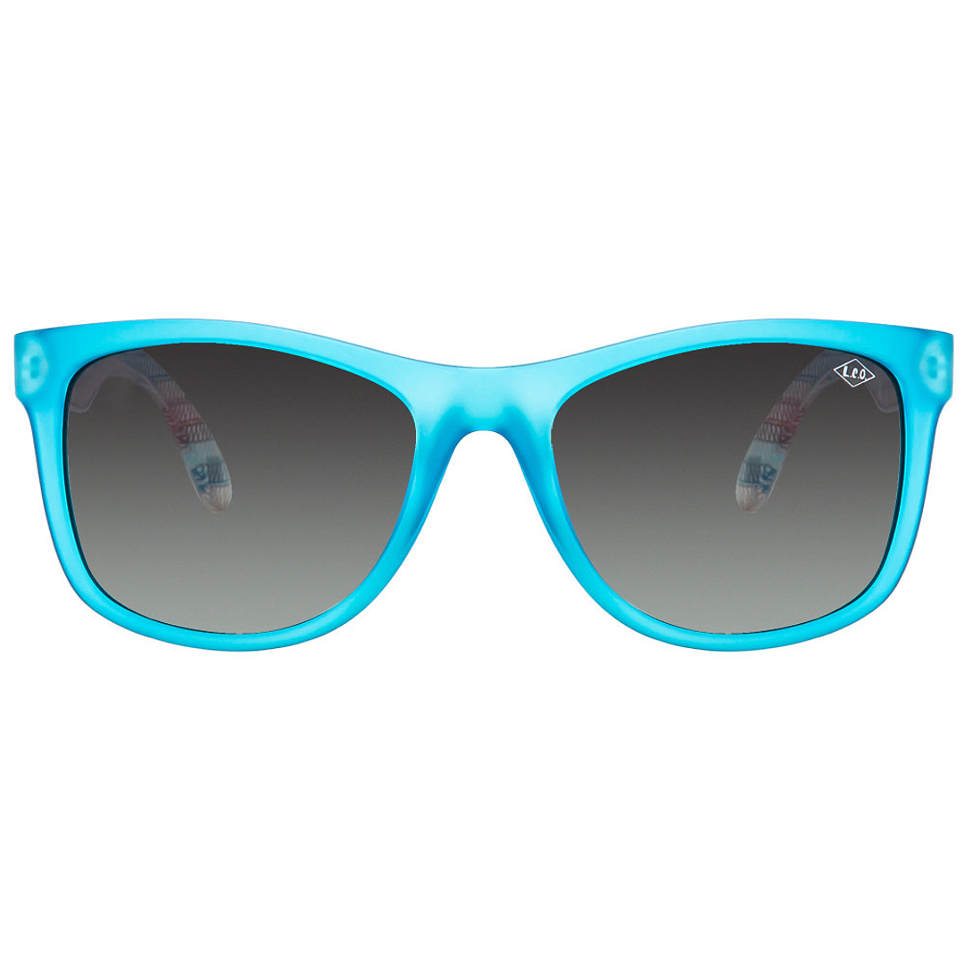 BRANDED Sky Blue Full Rim Square left side