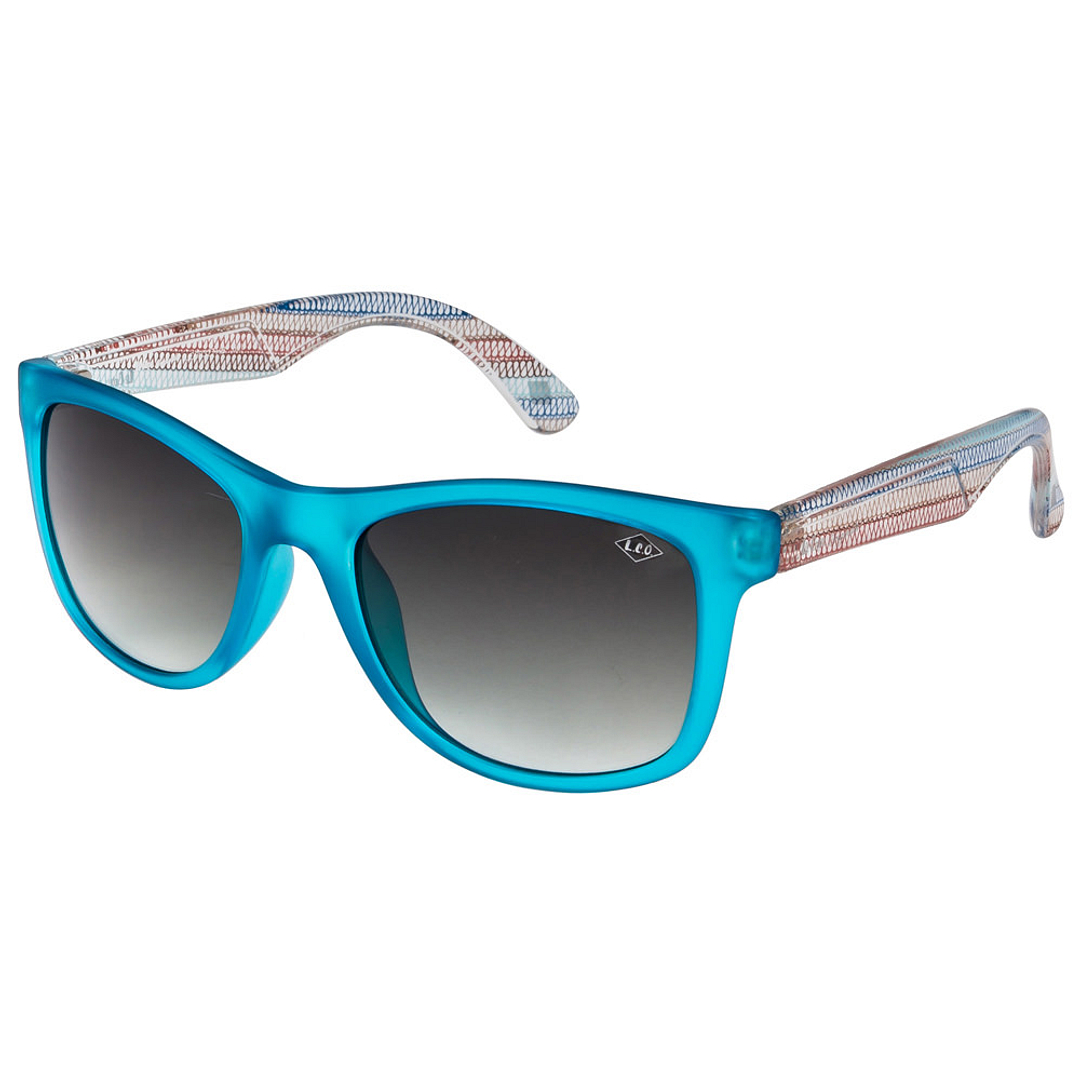 BRANDED Sky Blue Full Rim Square left side