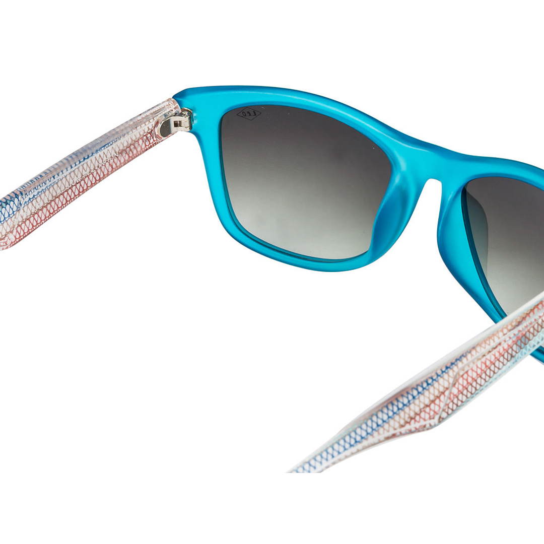 BRANDED Sky Blue Full Rim Square left side