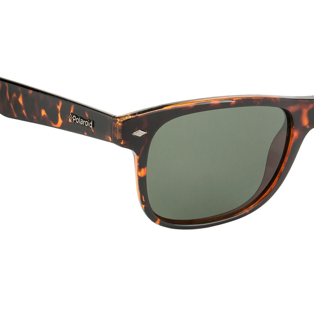 Polaroid Light Brown Full Rim Square right side