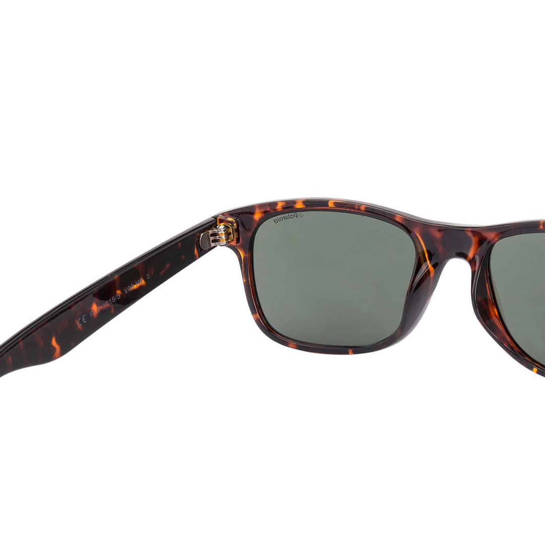 Polaroid Light Brown Full Rim Square left side