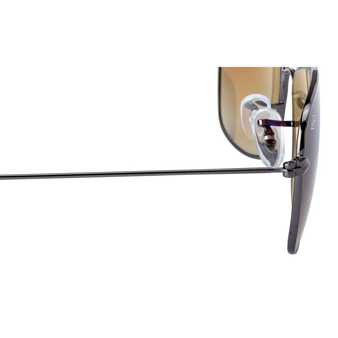 BRANDED Mid Gunmetal Full Rim Rectangle right side