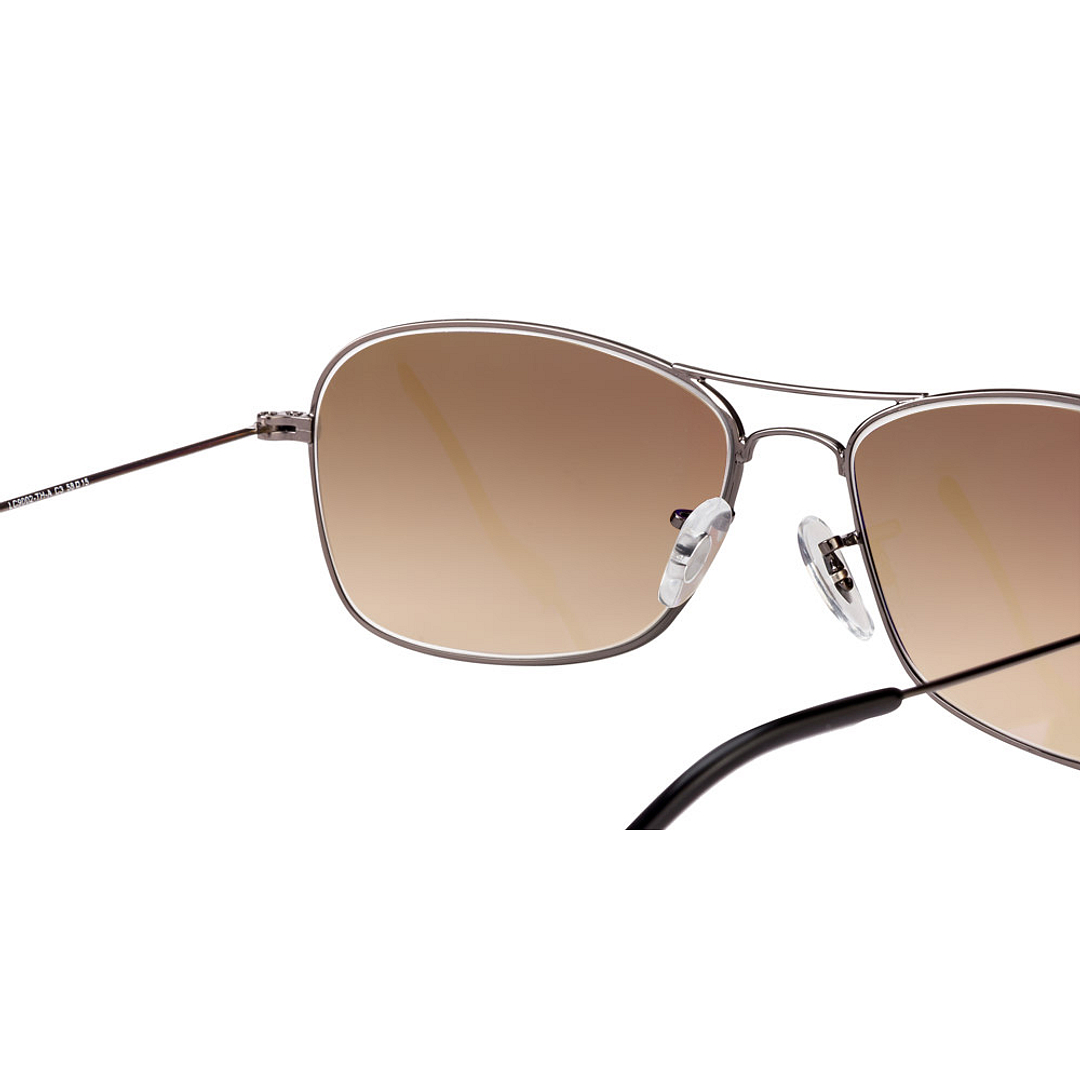 BRANDED Mid Gunmetal Full Rim Rectangle left side