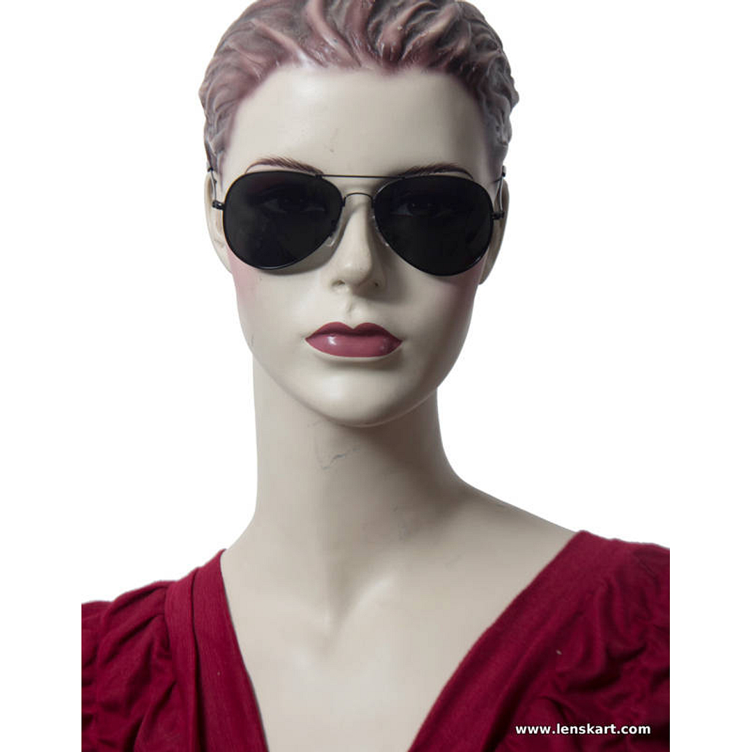Vincent Chase Online Black Full Rim Aviator left side