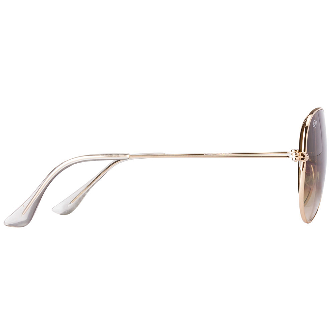 BRANDED Gold Full Rim Aviator left side