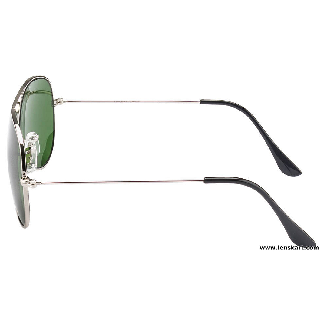 Vincent Chase Online Silver Full Rim Aviator left side