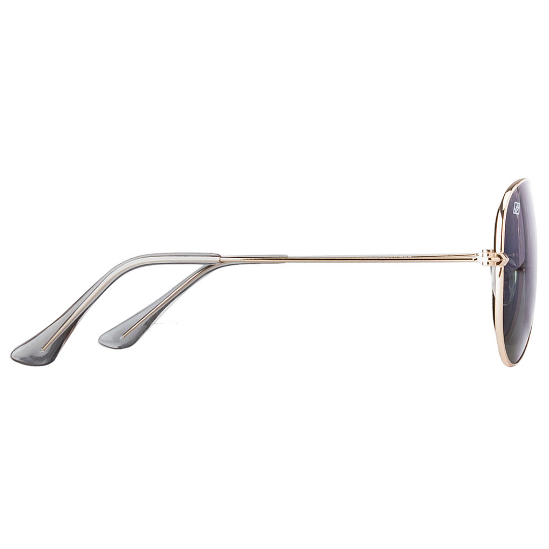 BRANDED Gold Full Rim Aviator left side