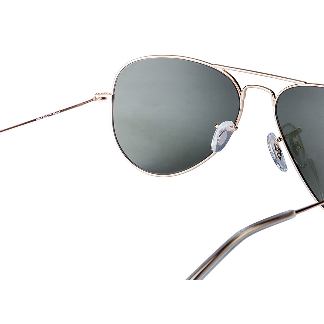 BRANDED Gold Full Rim Aviator left side