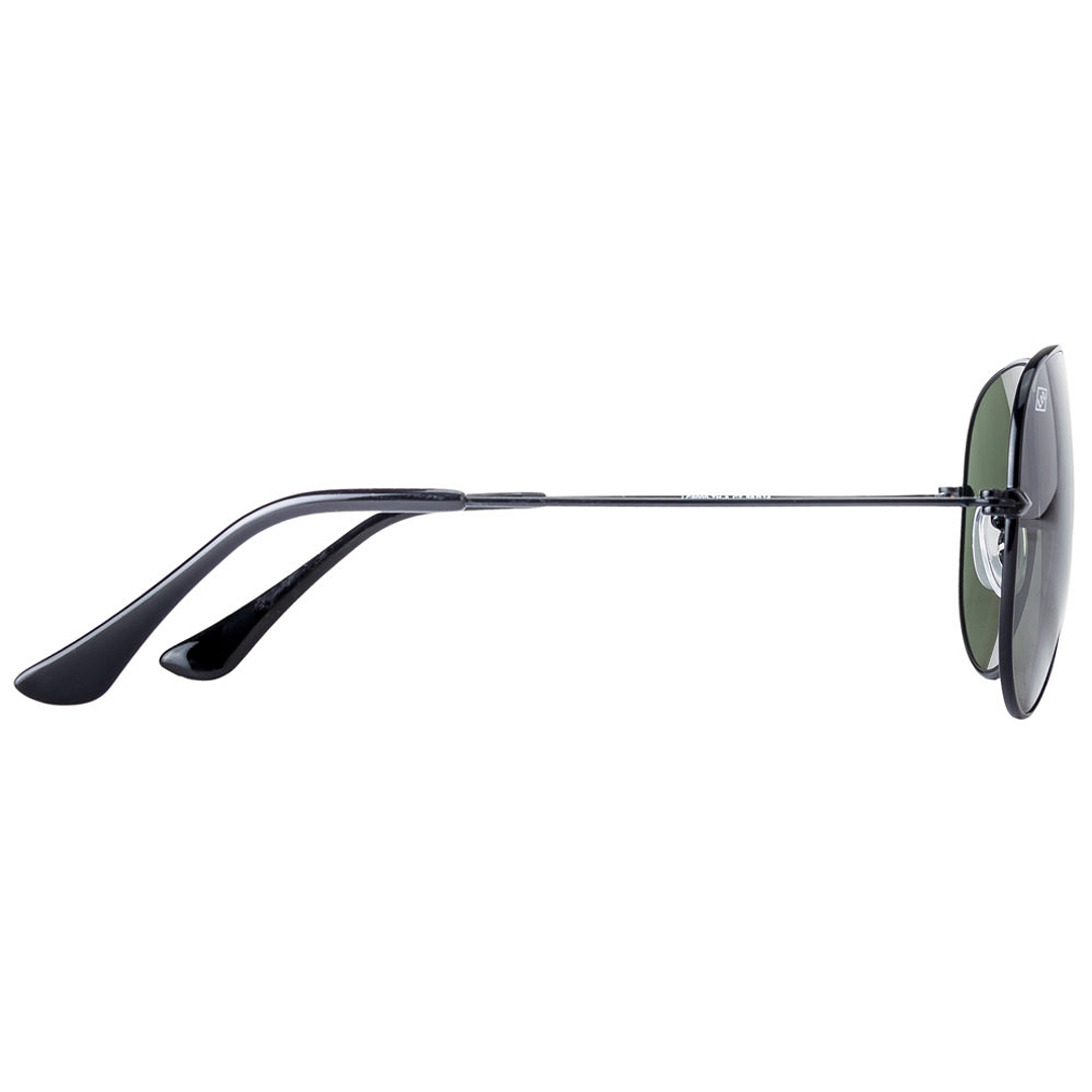 BRANDED Black Full Rim Aviator right side