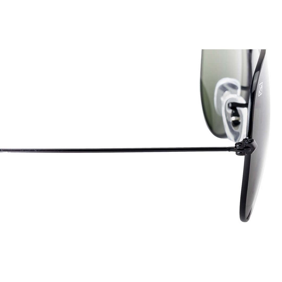 BRANDED Black Full Rim Aviator left side