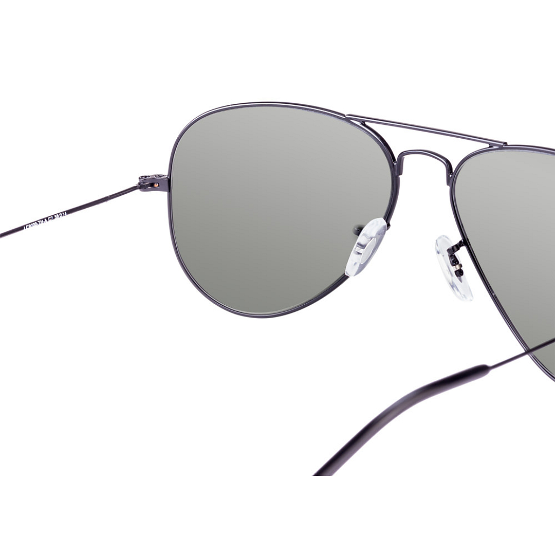 BRANDED Black Full Rim Aviator right side