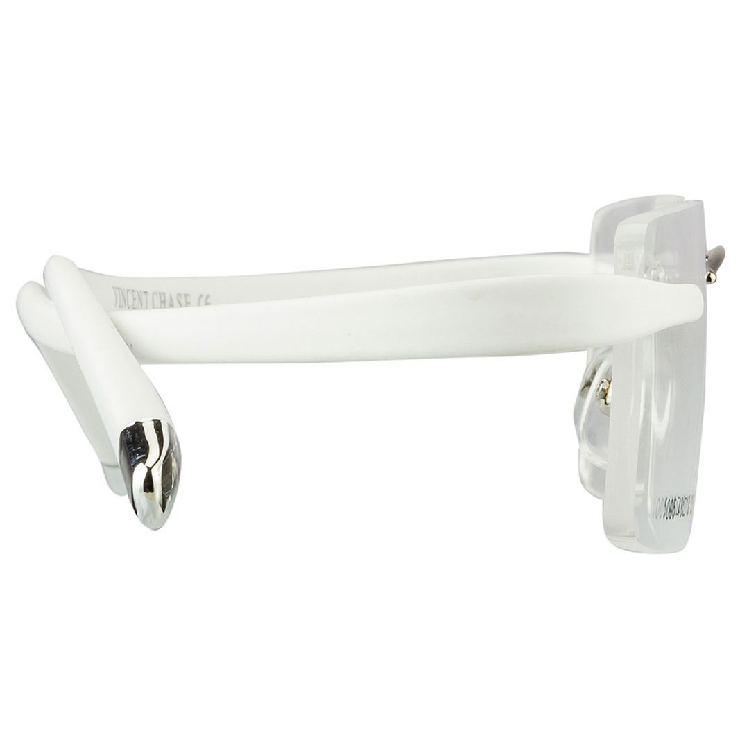 Lenskart Air Online Silver Rimless Rectangle left side