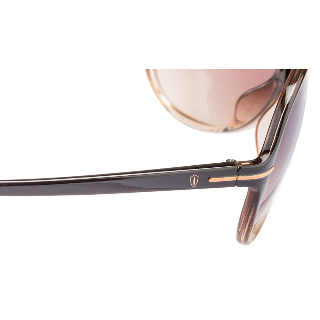 BRANDED Light Brown Full Rim Aviator right side