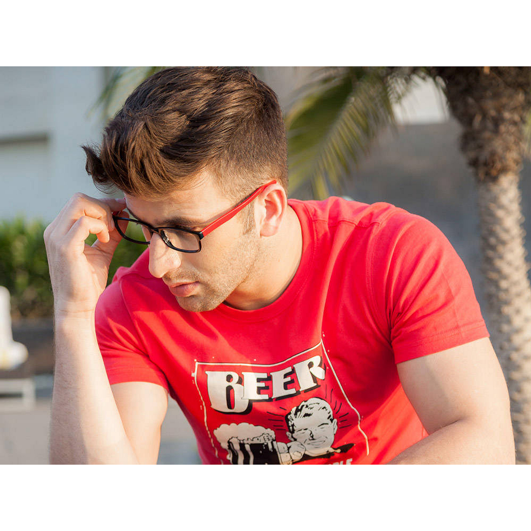 Vincent Chase Online Red Full Rim Rectangle left side
