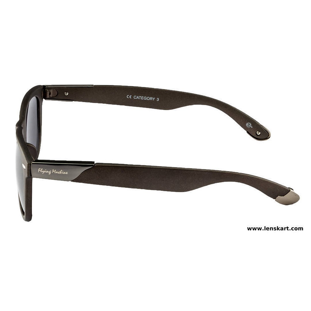 BRANDED Light Brown Full Rim Square left side