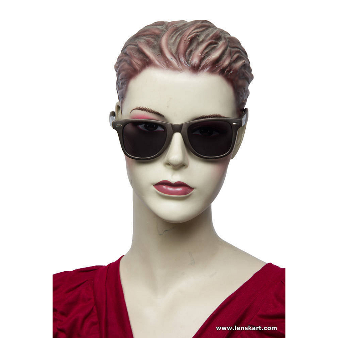 BRANDED Light Brown Full Rim Square left side