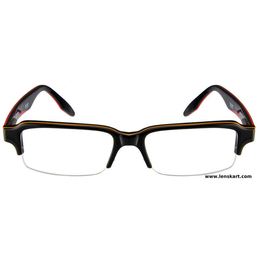 Vincent Chase Online Black Half Rim Rectangle right side