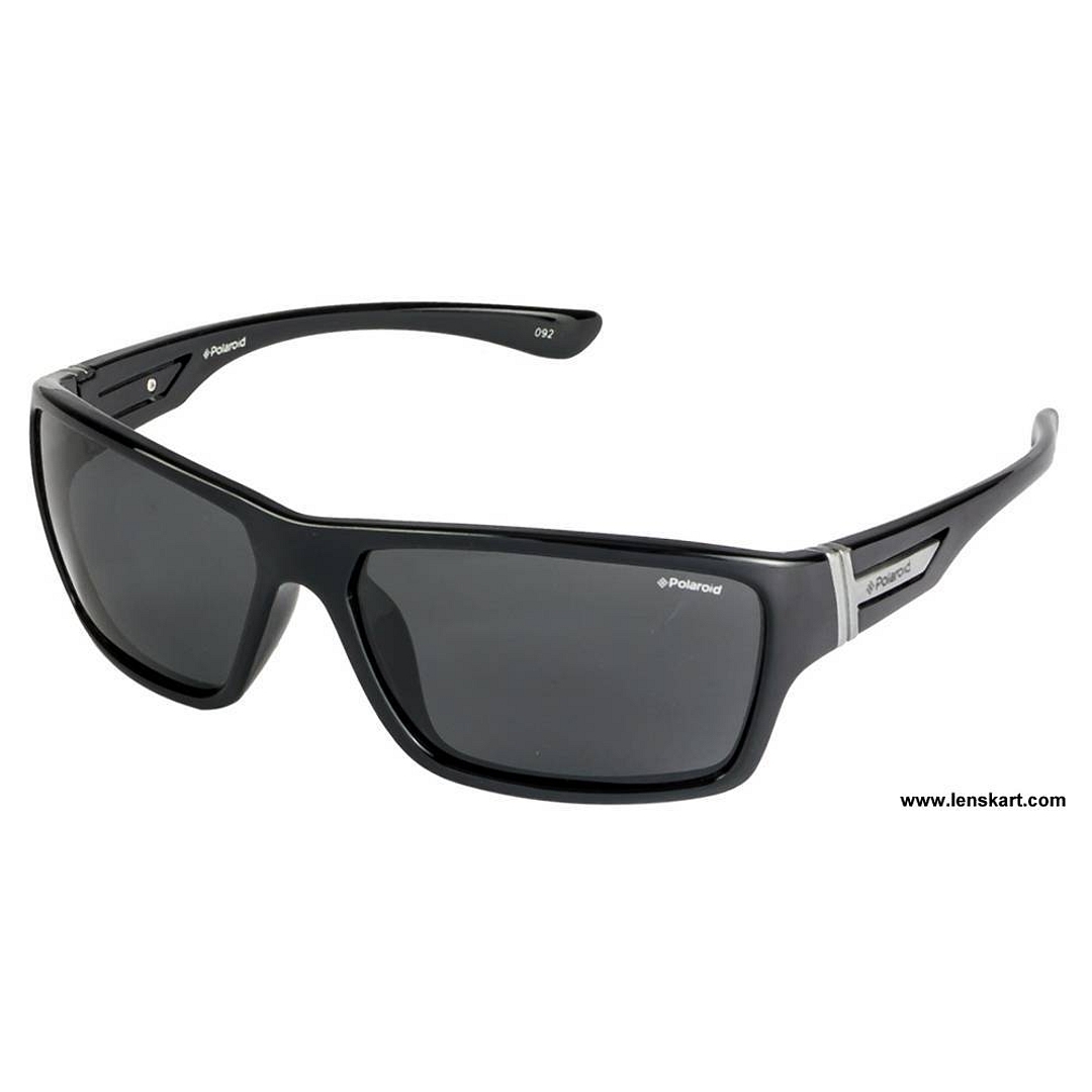 Polaroid Black Full Rim Round left side