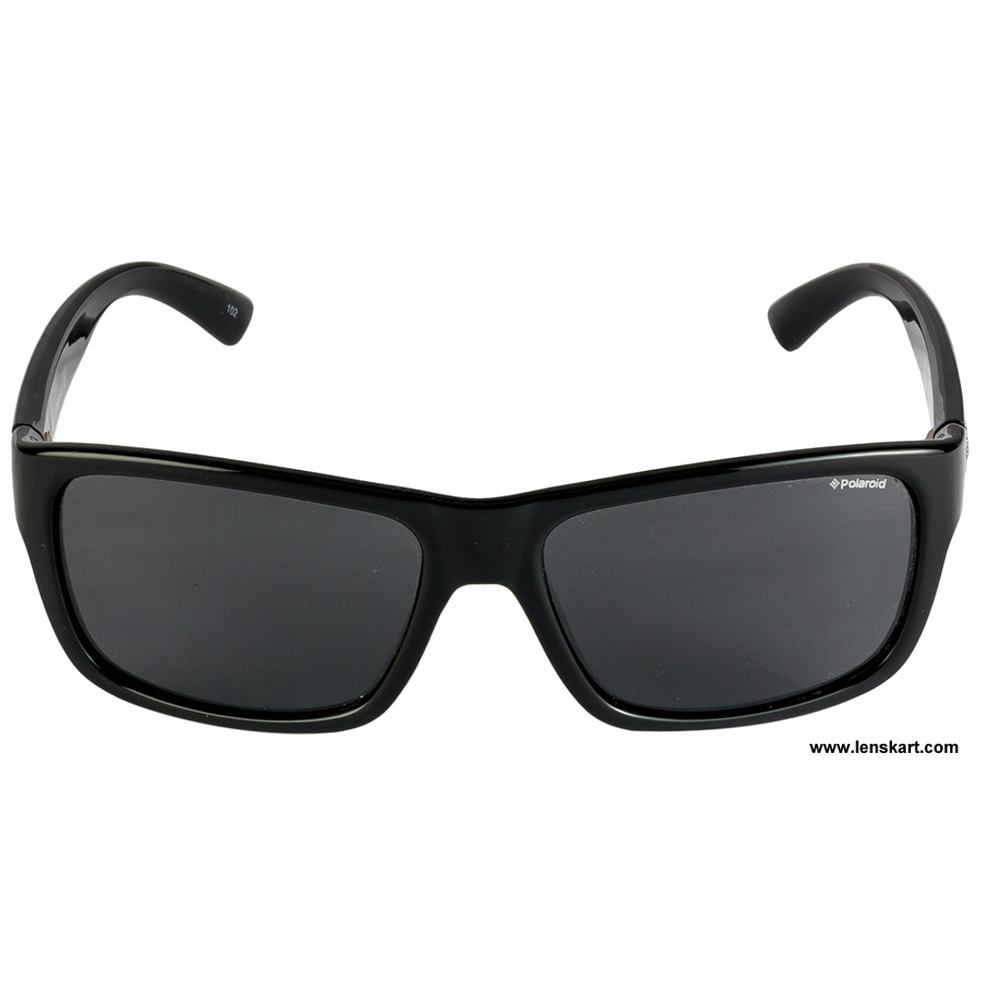 Polaroid Black Full Rim Square left side