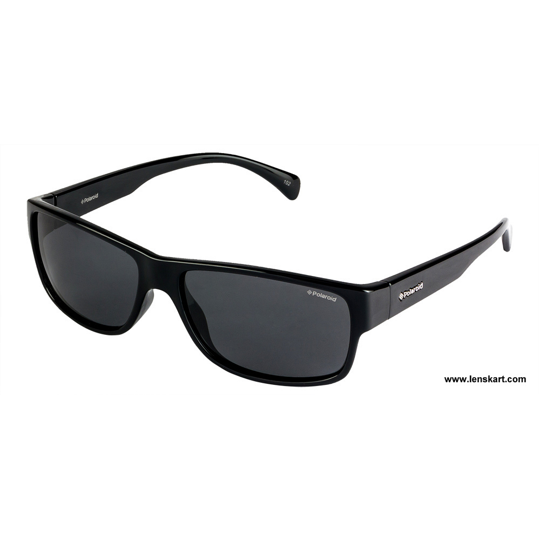 Polaroid Black Full Rim Round left side