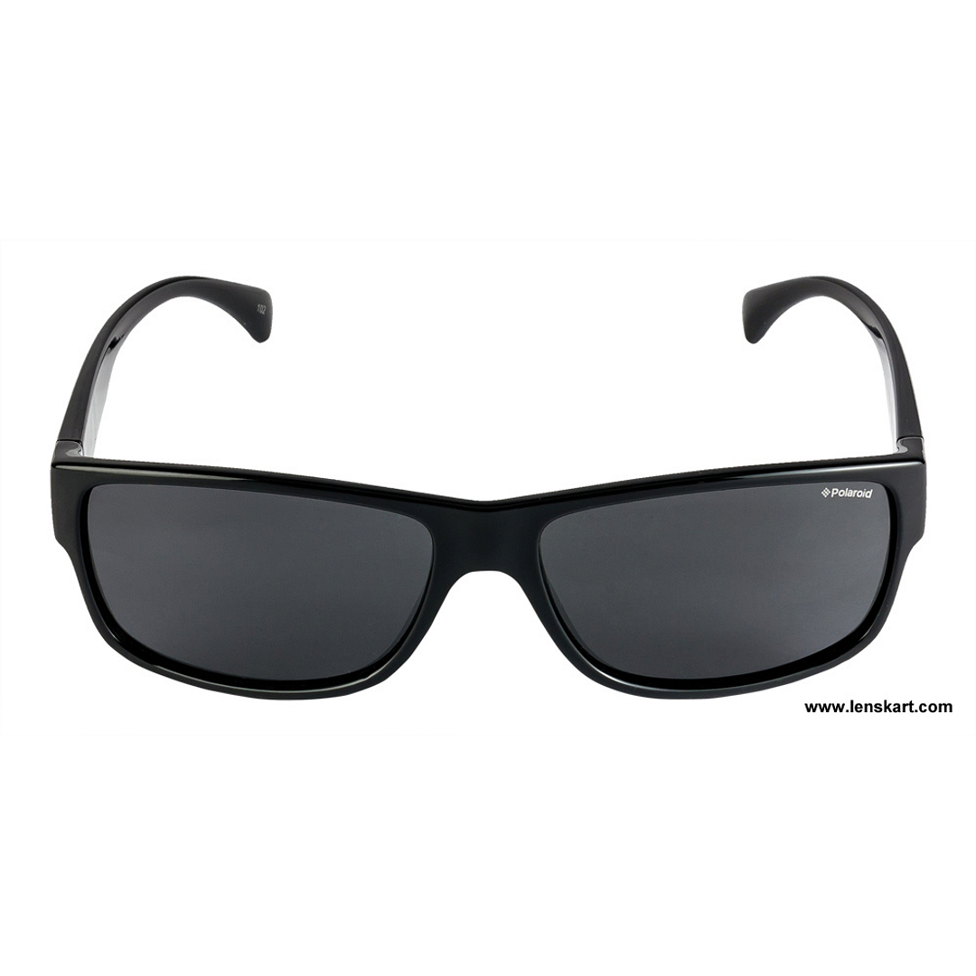Polaroid Black Full Rim Round left side