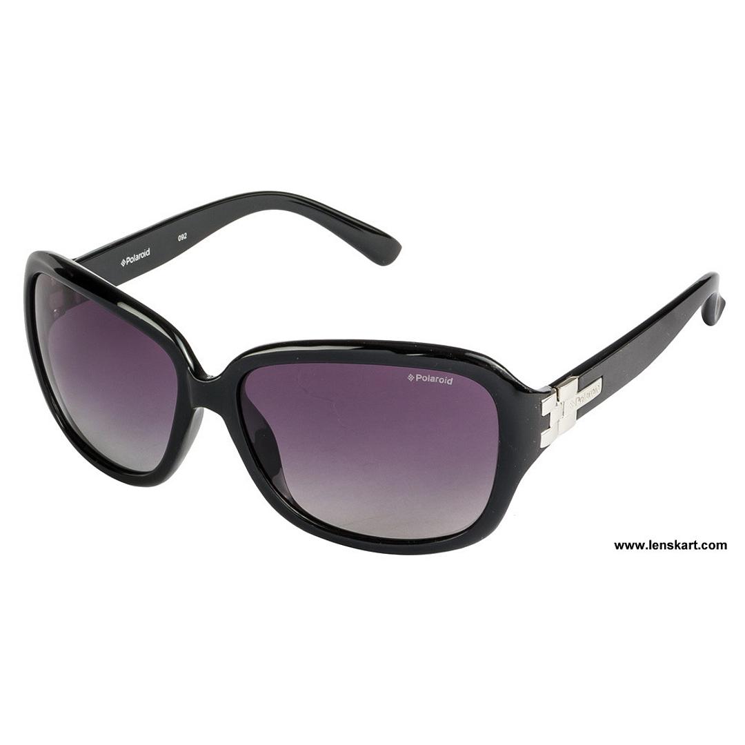 Polaroid Black Full Rim Round left side