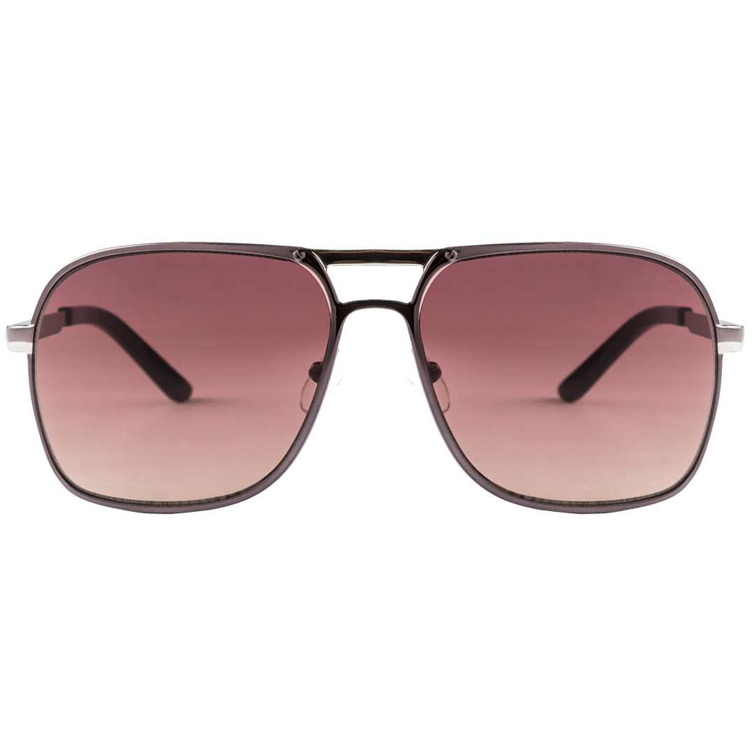 BRANDED Dark Gunmetal Full Rim Rectangle left side