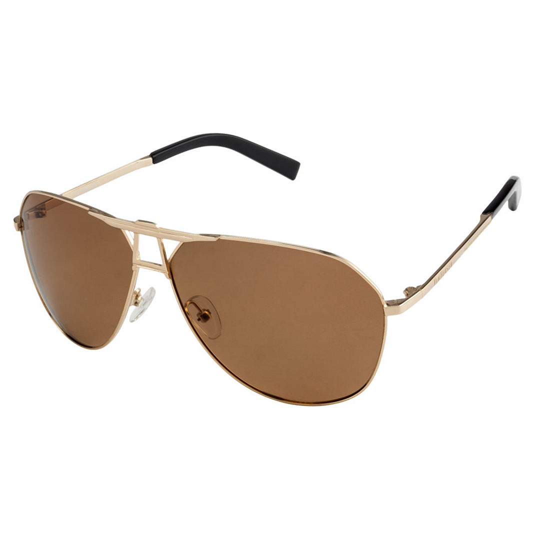 BRANDED Gold Full Rim Aviator left side