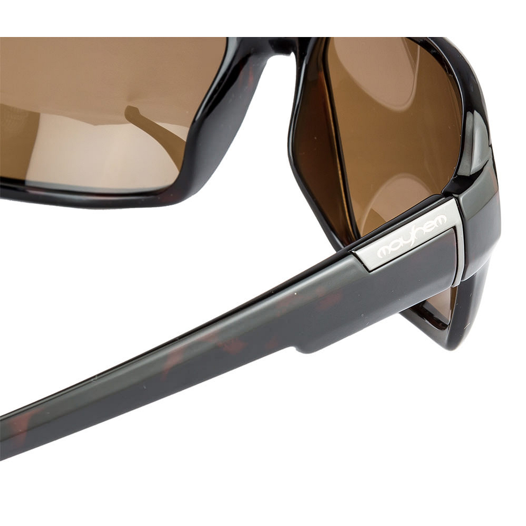 BRANDED Light Brown Full Rim Rectangle left side