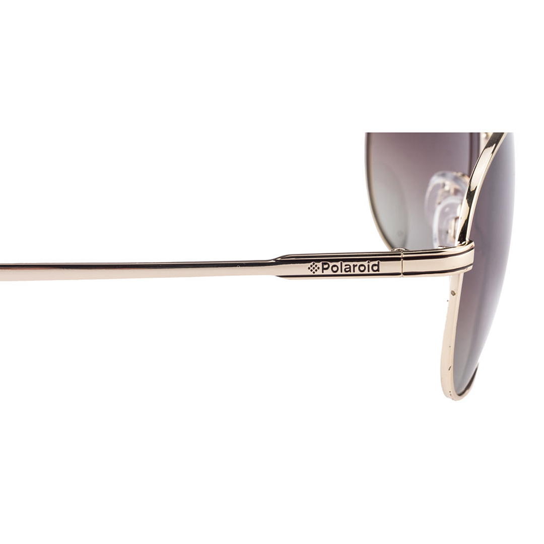Polaroid Gold Full Rim Aviator left side