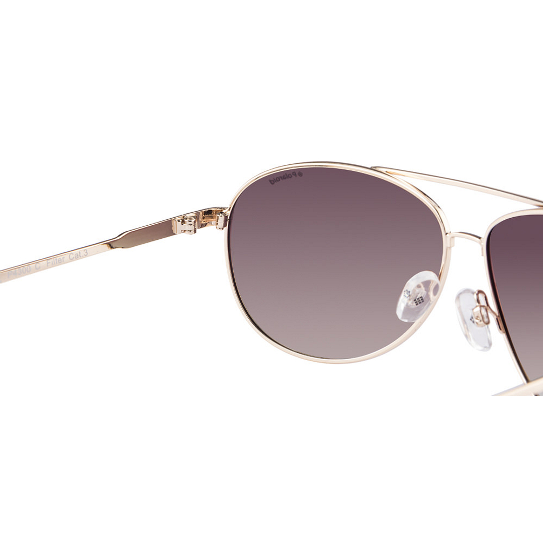 Polaroid Gold Full Rim Aviator right side
