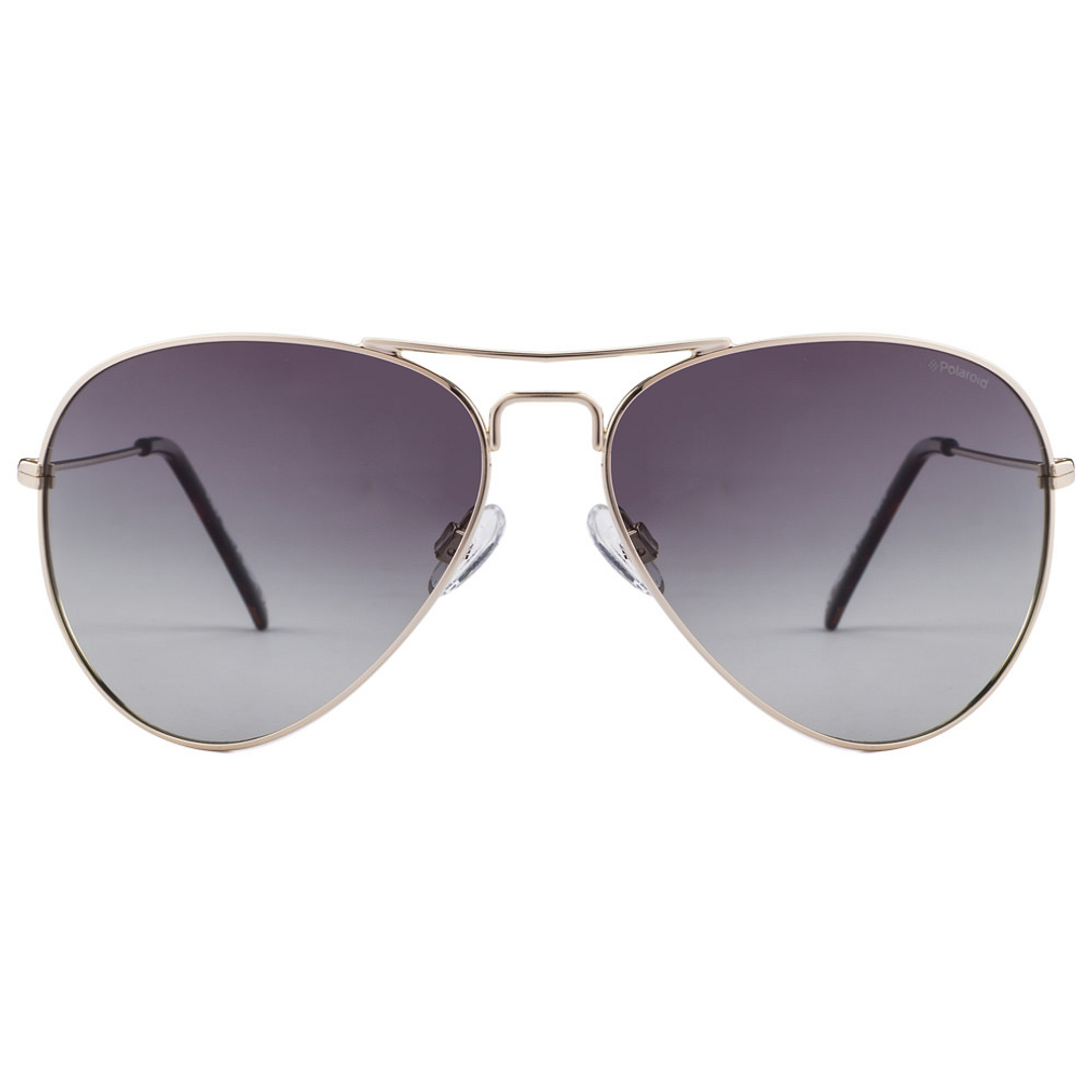 Polaroid Gold Full Rim Aviator left side