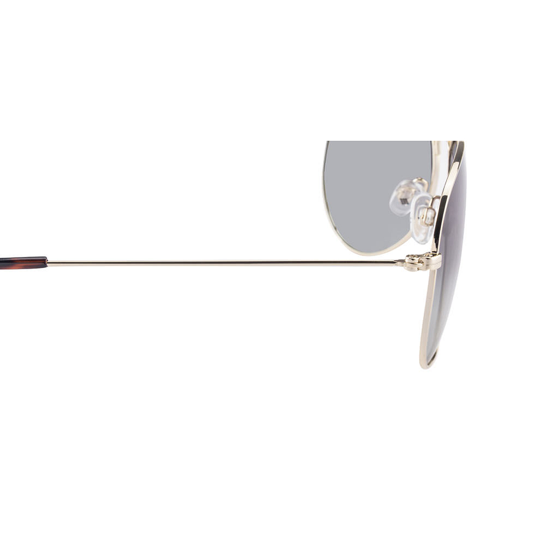 Polaroid Gold Full Rim Aviator left side