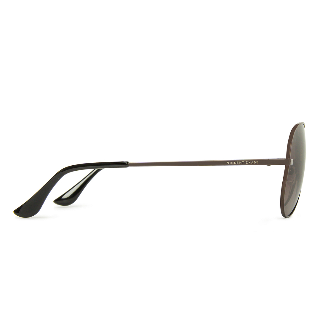Vincent Chase Online Brown Full Rim Aviator right side