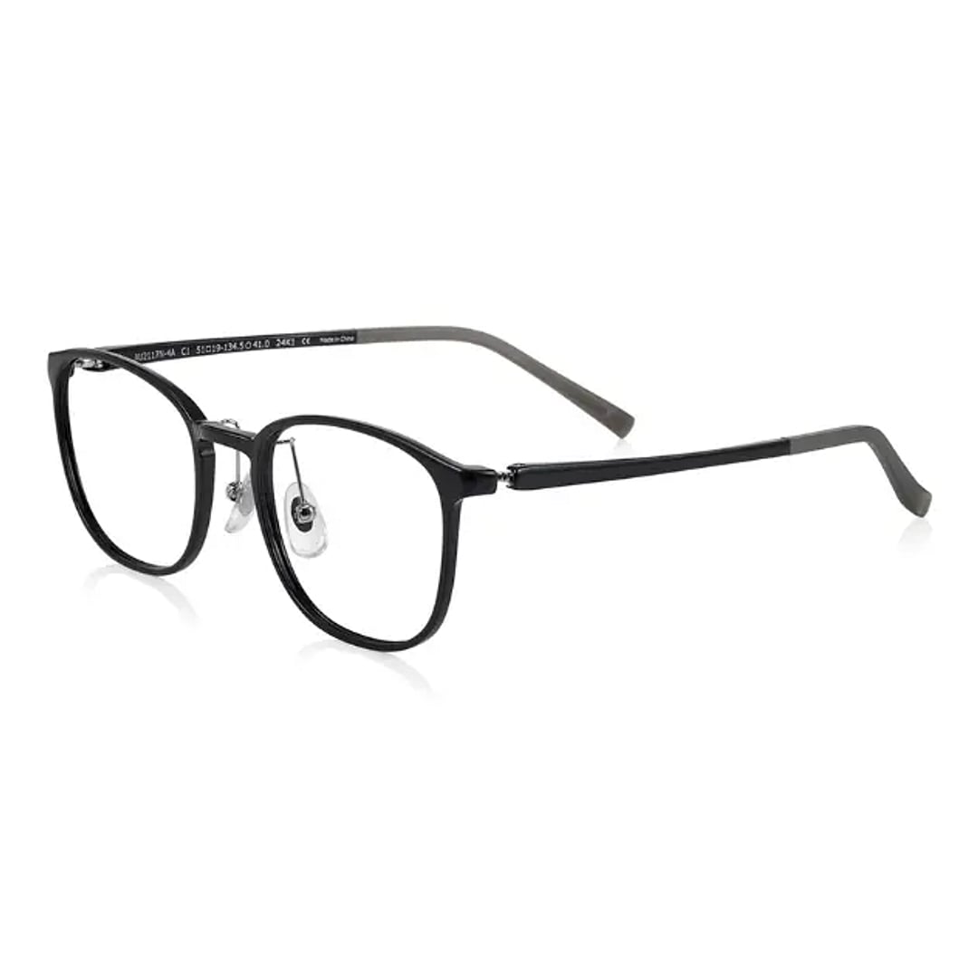 OWNDAYS | AIR Black Full Rim Wellington left side