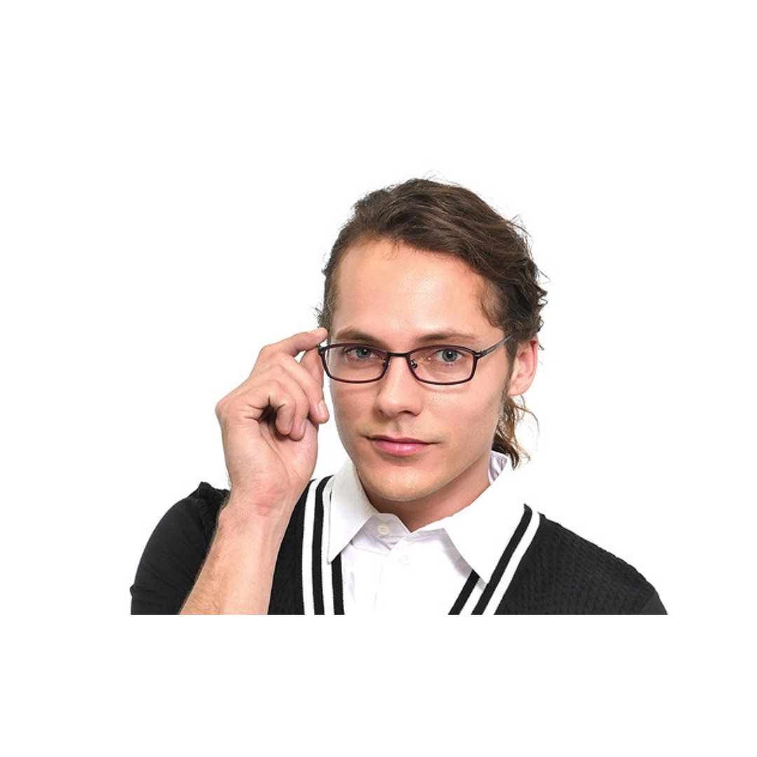 OWNDAYS | AIR Black Full Rim Rectangle left side