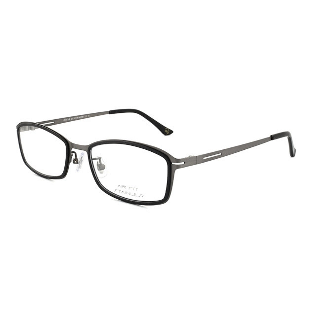 OWNDAYS | AIR Mid Gunmetal Full Rim Rectangle left side