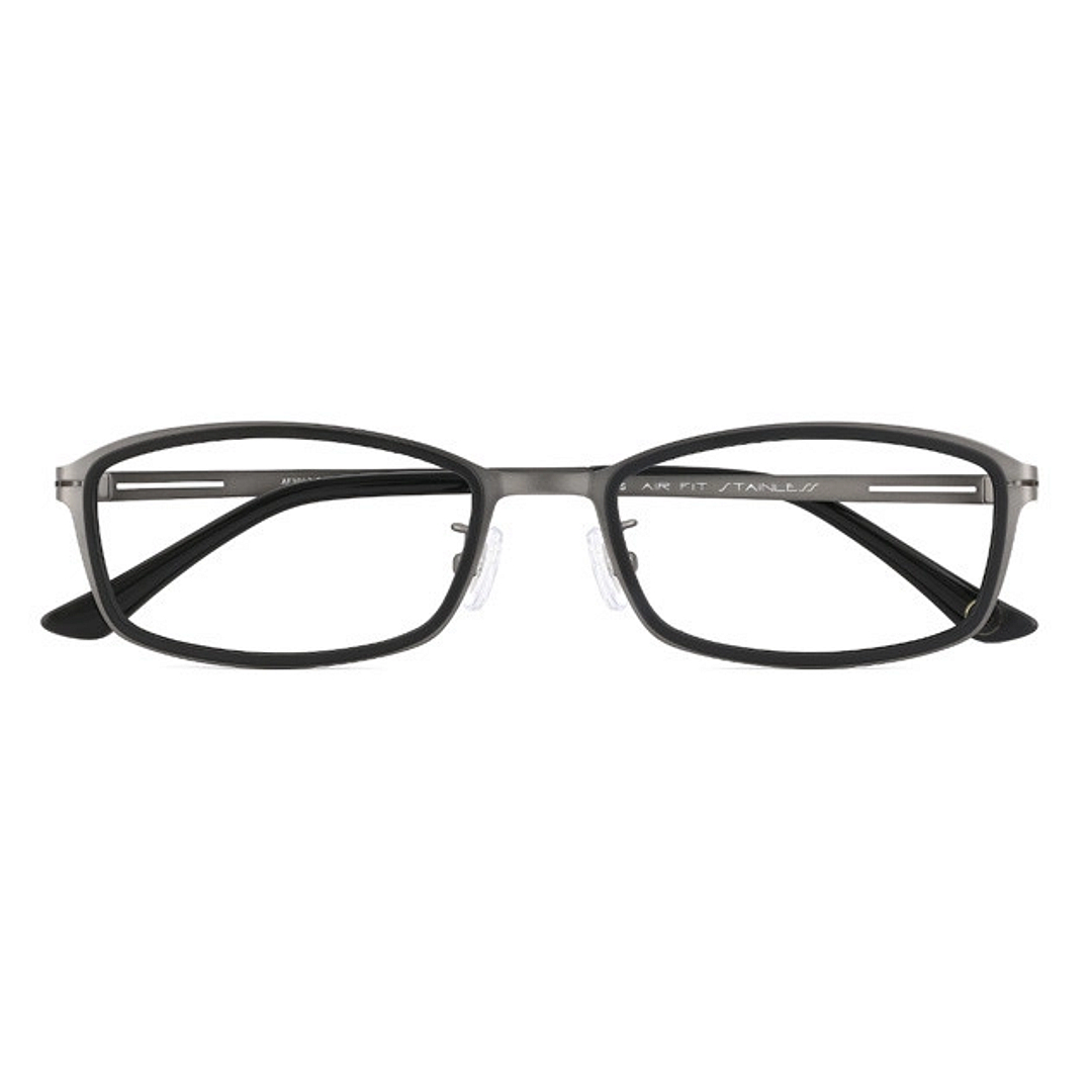 OWNDAYS | AIR Mid Gunmetal Full Rim Rectangle right side