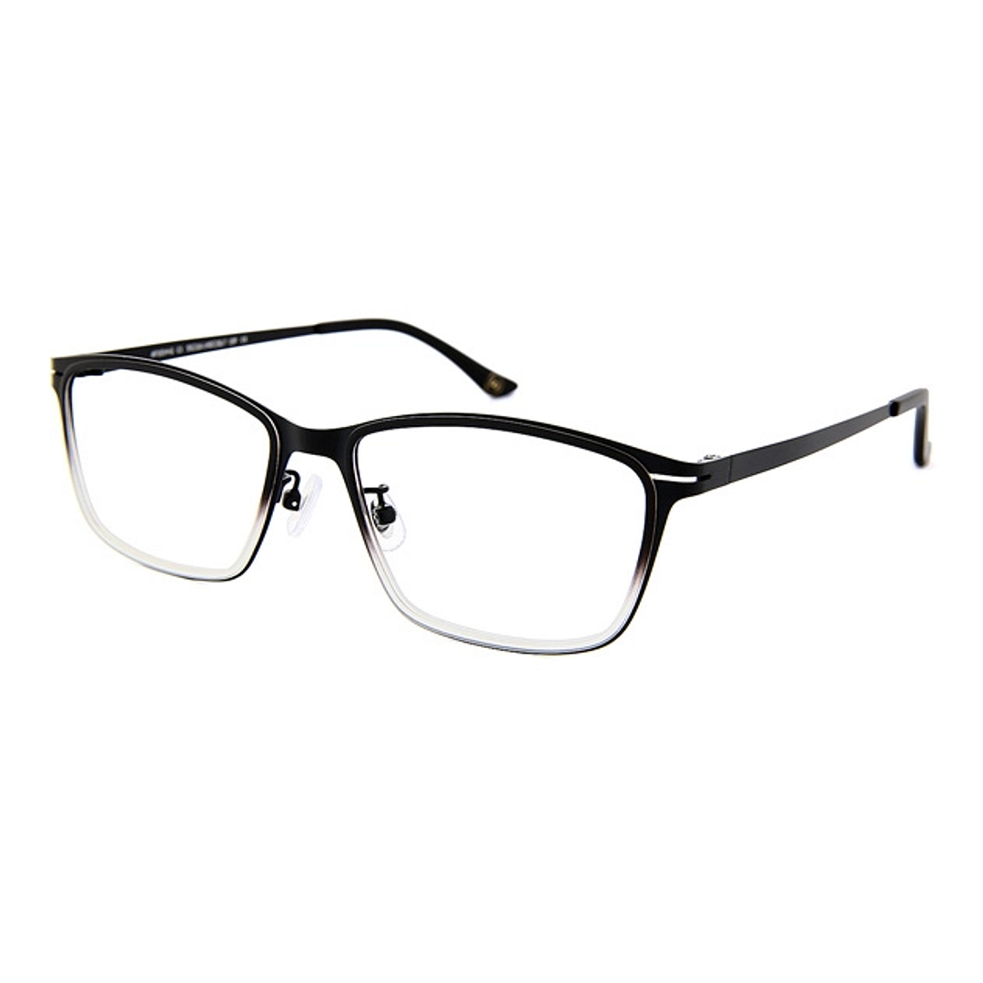 OWNDAYS | AIR Matte Black Full Rim Rectangle left side