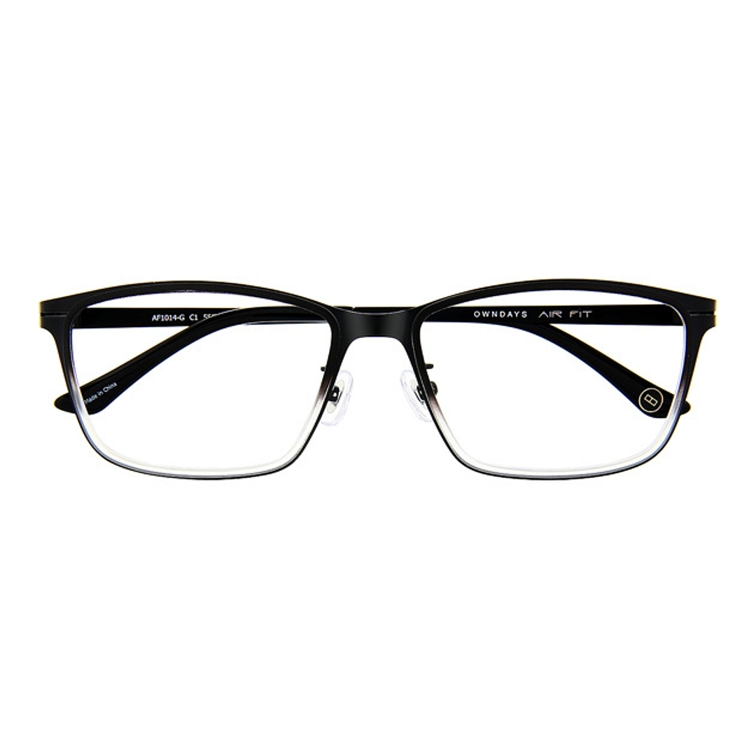 OWNDAYS | AIR Matte Black Full Rim Rectangle right side