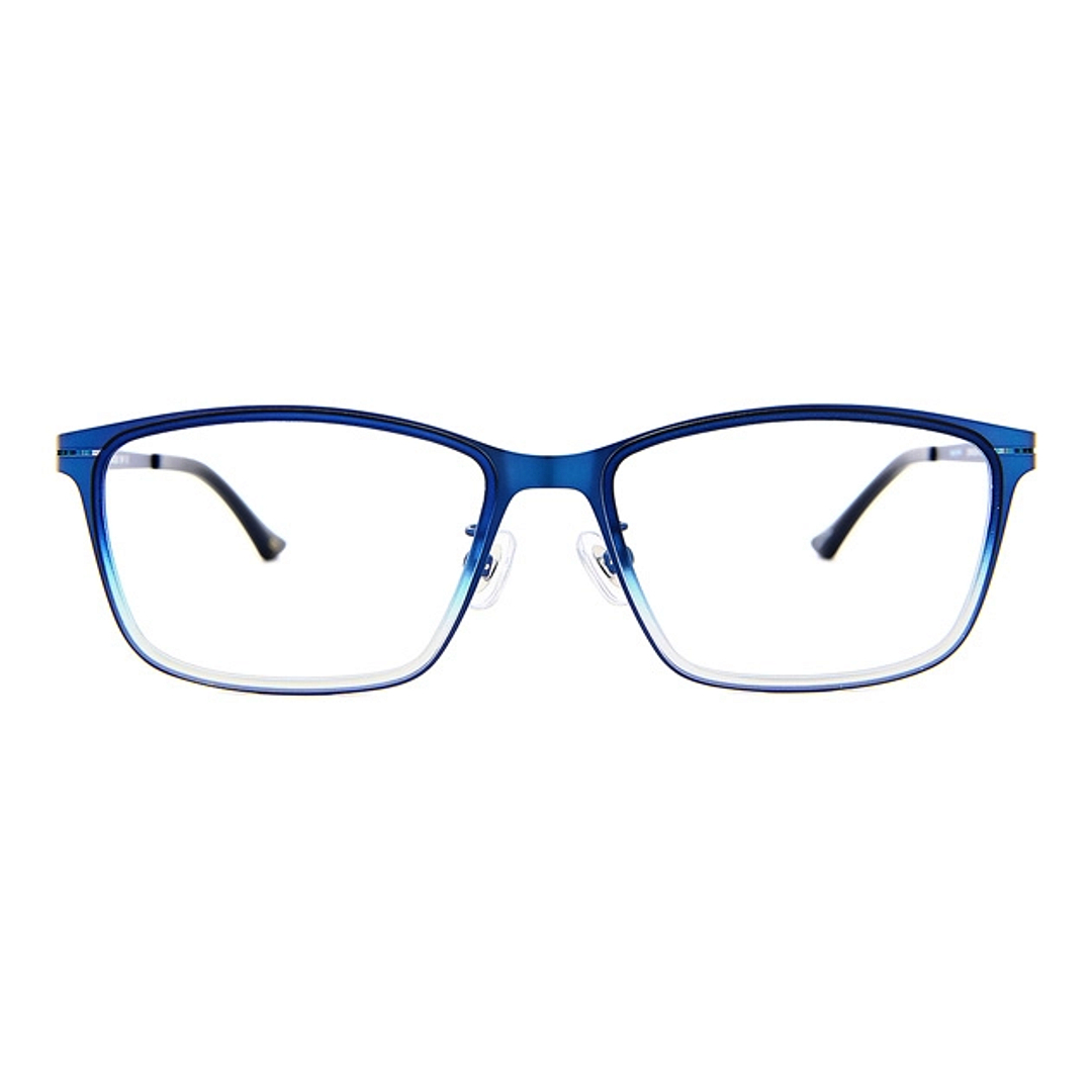 OWNDAYS | AIR Matte Navy Full Rim Rectangle left side
