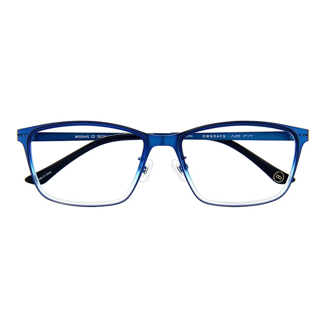 OWNDAYS | AIR Matte Navy Full Rim Rectangle left side